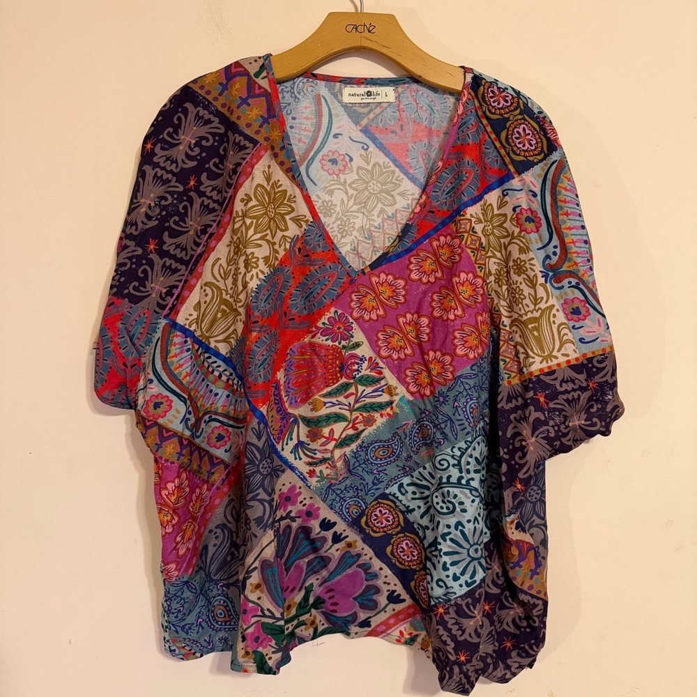 Natural Life Patchwork Top - image 2
